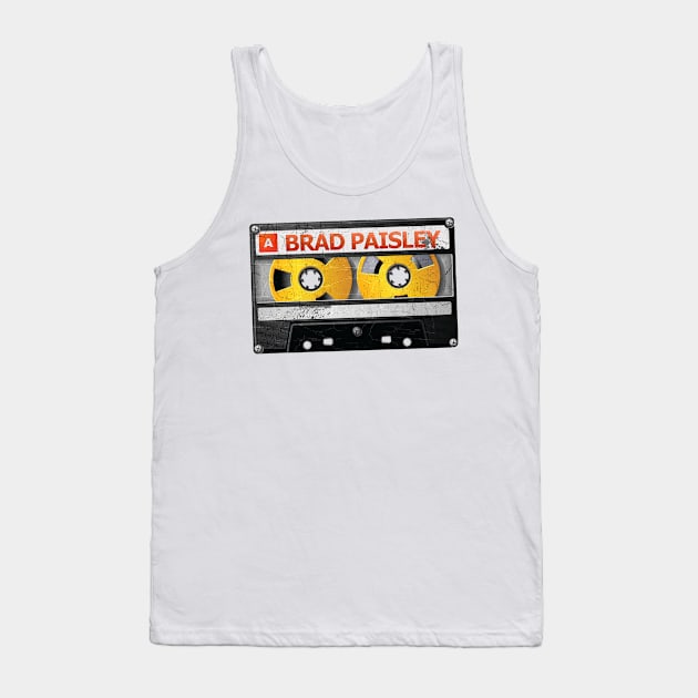 Brad Paisley Cassette tape Vintage Tank Top by ryno80maniac